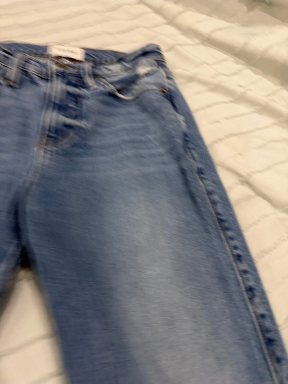 Frame Denim Light Wash Straight Leg Jeans - Picture 3 of 4